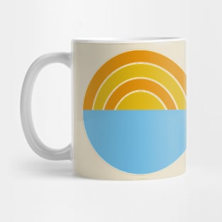 Retro Sunset Graphic Shirt Mug